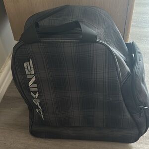 Dakine Black Plaid Boot  Bag